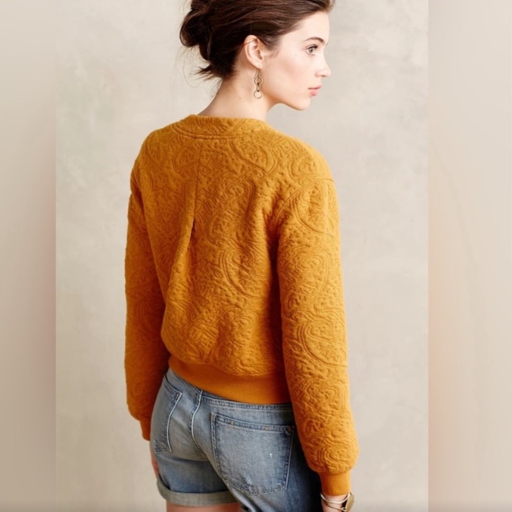 Anthropologie Quilted Bomber